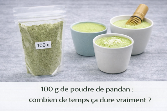 100 g of pandan powder: how long does it actually last?