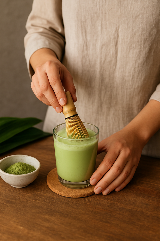 Le fouet en bambou : l’outil essentiel pour réussir un pandan latte parfaitement lisse