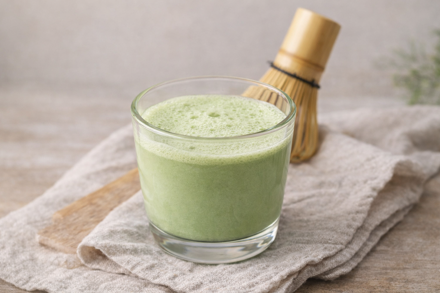 Resultaat: pandan zonder latte, kant-en-klaar